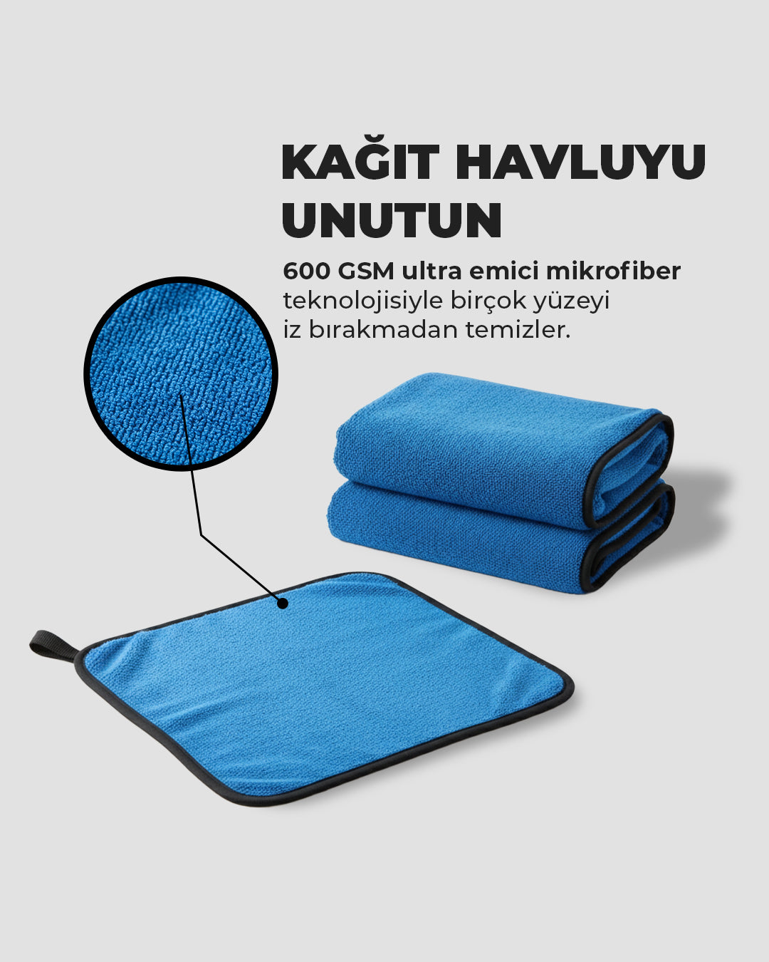 İz Bırakmayan Mikrofiber Bez